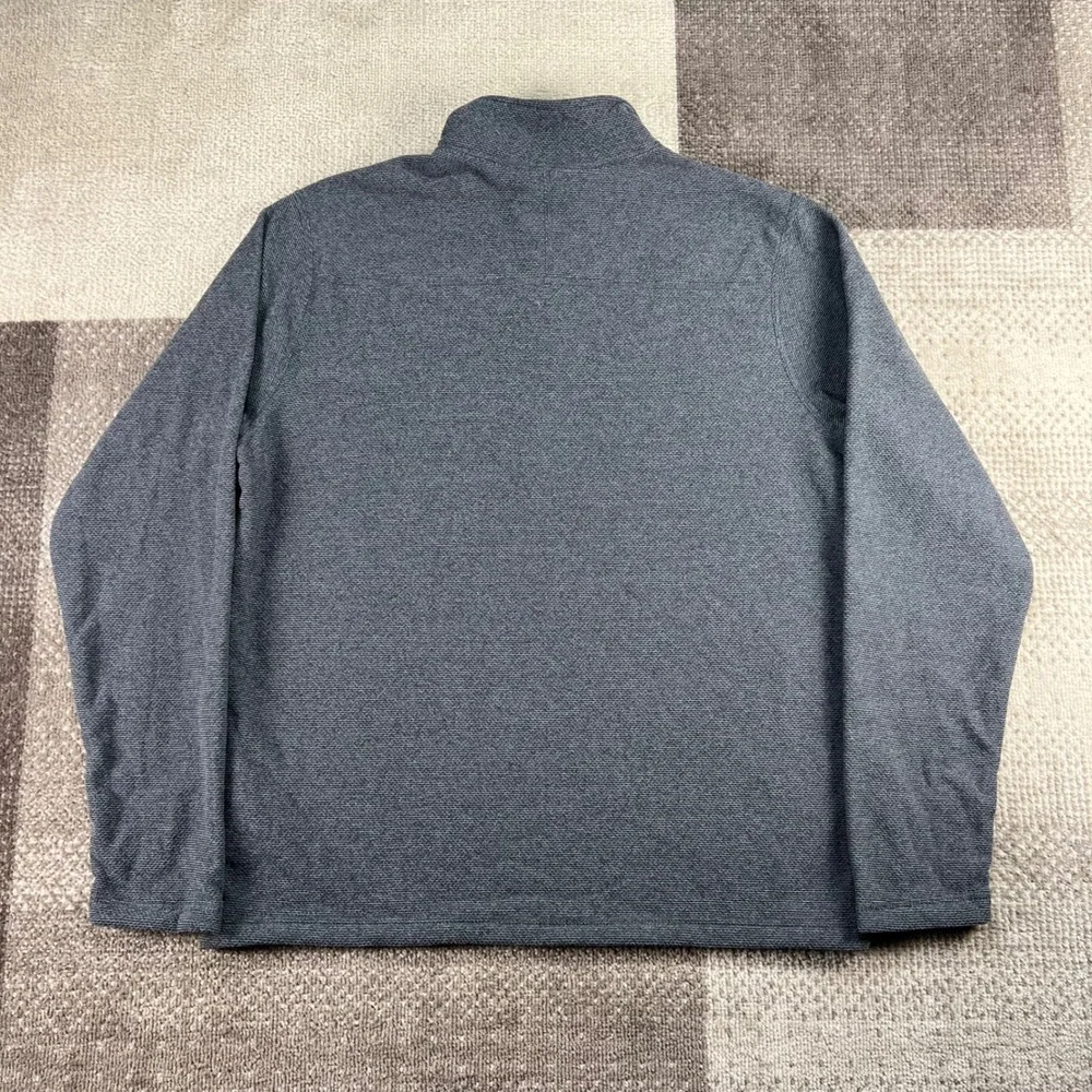 The North Face Mens Textured Cap Rock‎ Quarter Zip Fleece Asphalt Grey Size L